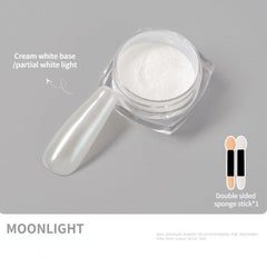 Bright Silver Mirror Powder Nail Plate Decorative Fairy Moonlight Powder