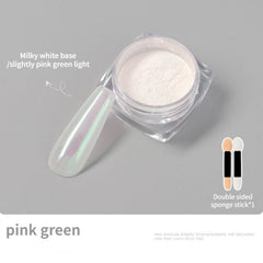 Bright Silver Mirror Powder Nail Plate Decorative Fairy Moonlight Powder