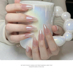 Bright Silver Mirror Powder Nail Plate Decorative Fairy Moonlight Powder