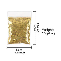 10g Holographic Nail Glitter Flakes for DIY Manicure Art