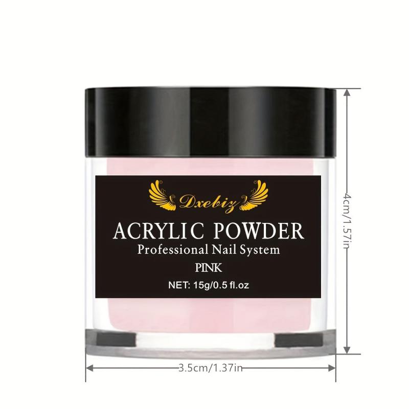 4 Colors Acrylic Powder 15g Professional Nail Powder for Extension