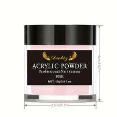 4 Colors Acrylic Powder 15g Professional Nail Powder for Extension