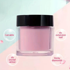 4 colors Crystal Acrylic Powder for Nail Extensions Nude Pink and Transparent