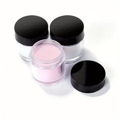 4 colors Crystal Acrylic Powder for Nail Extensions Nude Pink and Transparent