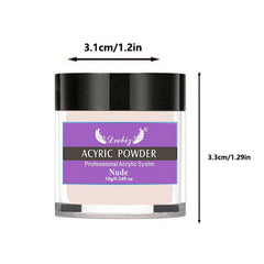 10G Acrylic Nail Powder Clear Pink Nude Pro Carving Crystal Polymer