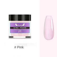 10G Acrylic Nail Powder Clear Pink Nude Pro Carving Crystal Polymer