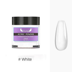 10G Acrylic Nail Powder Clear Pink Nude Pro Carving Crystal Polymer