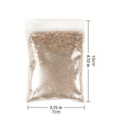 Hexagonal Glitter Sequins for Nail Art and Body Decoration PET Material