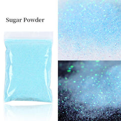 6 Colors Glitter Nail Powder 50g DIY Nail Art & Festivals Candy Coat Effect