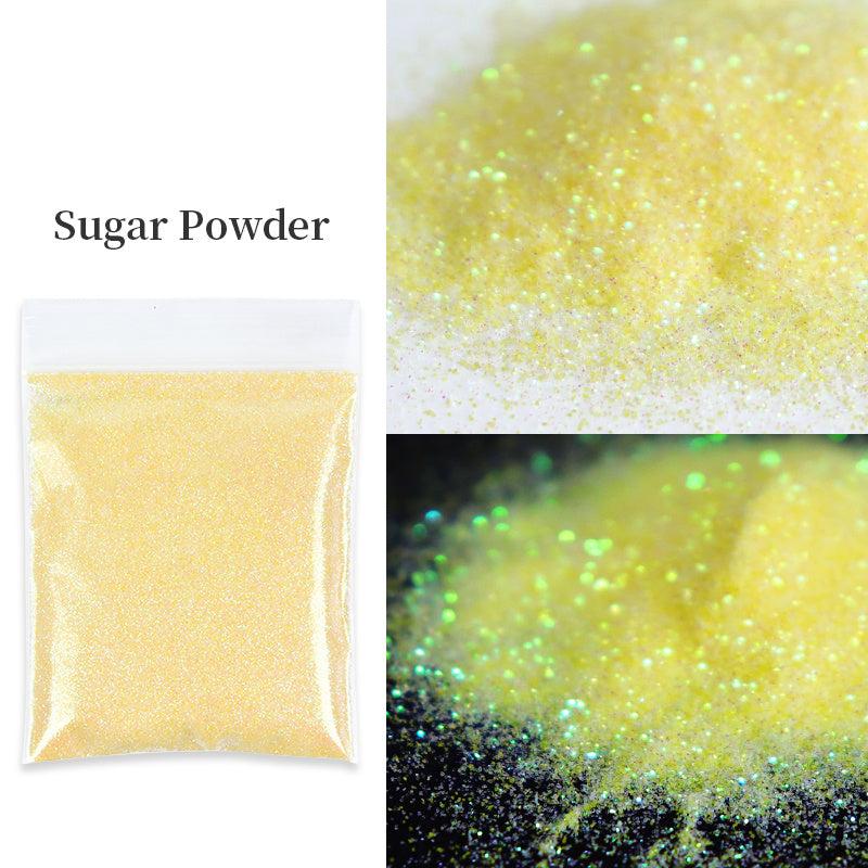 6 Colors Glitter Nail Powder 50g DIY Nail Art & Festivals Candy Coat Effect