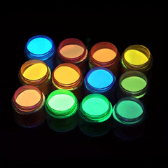 Glow In Dark Acrylic Powder 12 Colors Kit Nail Extension Luminous Acrylic Nail