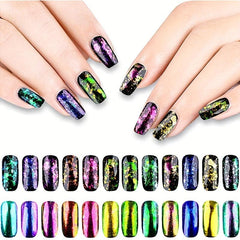 10 Colors Chameleon Pigment Powder for Nail Art DIY