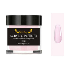 15G Acrylic Nail Powder Professional French Manicure Clear Pink Nude