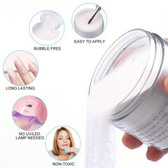Acrylic Powder 2oz Crystal Polymer Nail System Extension