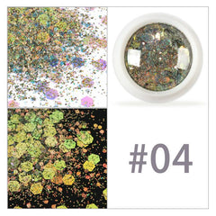 Holographic Nail Glitter Powder Hexagon Sequins DIY Manicure