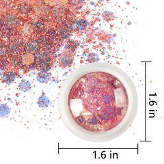 Holographic Nail Glitter Powder Hexagon Sequins DIY Manicure