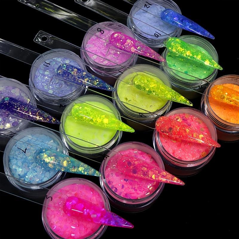 Glitter Acrylic Powder Mix for Nail Art 15g