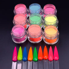 20g Nail Dip Powder Fluorescent Dipping Powder For Nails DIY Art