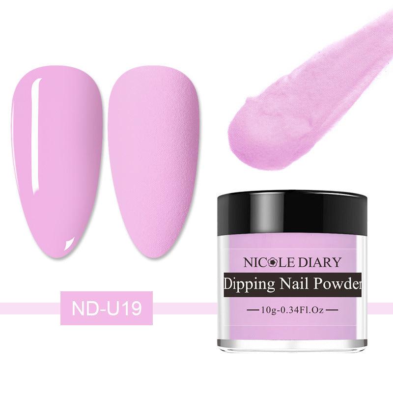 10g Matte & Glitter Nail Dip Powder Pigment Dust DIY Nail Art Decoration
