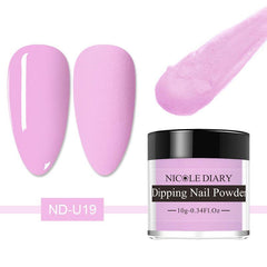 10g Matte & Glitter Nail Dip Powder Pigment Dust DIY Nail Art Decoration