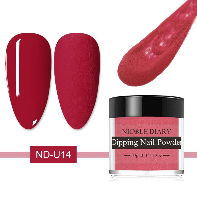 10g Matte & Glitter Nail Dip Powder Pigment Dust DIY Nail Art Decoration