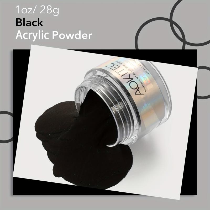 Aokitec Red Acrylic Powder French Nail Art