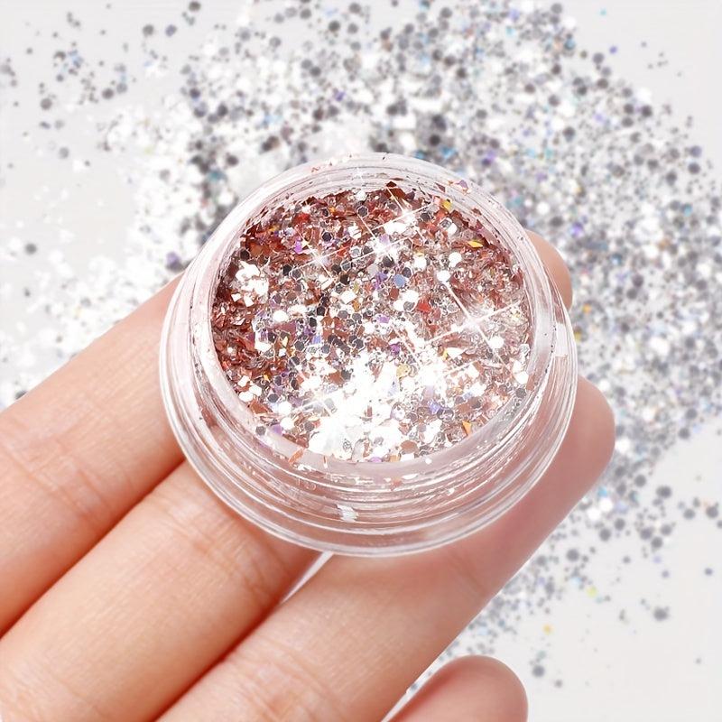 Iridescent Chunky Glitters Nail Flakes Sequins