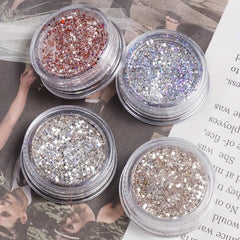Iridescent Chunky Glitters Nail Flakes Sequins