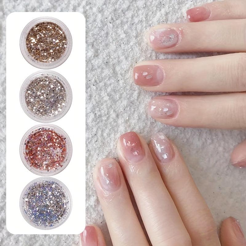 Iridescent Chunky Glitters Nail Flakes Sequins