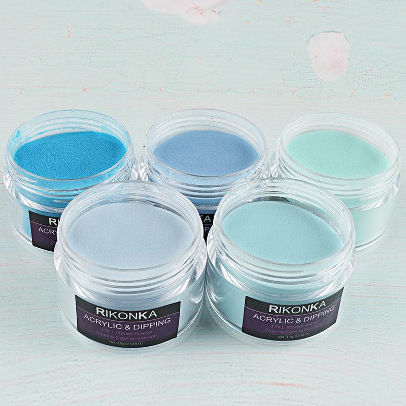 Acrylic Powder Nail Art 3D Flower Pattern Engraving Pigment