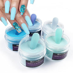 Acrylic Powder Nail Art 3D Flower Pattern Engraving Pigment