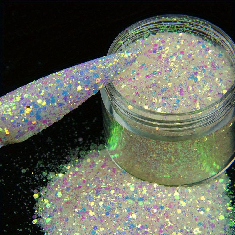 Shining Flash Glitter Hexagon Nail Powder - Nail Art Decoration