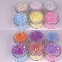 Shining Flash Glitter Hexagon Nail Powder - Nail Art Decoration