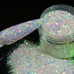 Shining Flash Glitter Hexagon Nail Powder - Nail Art Decoration