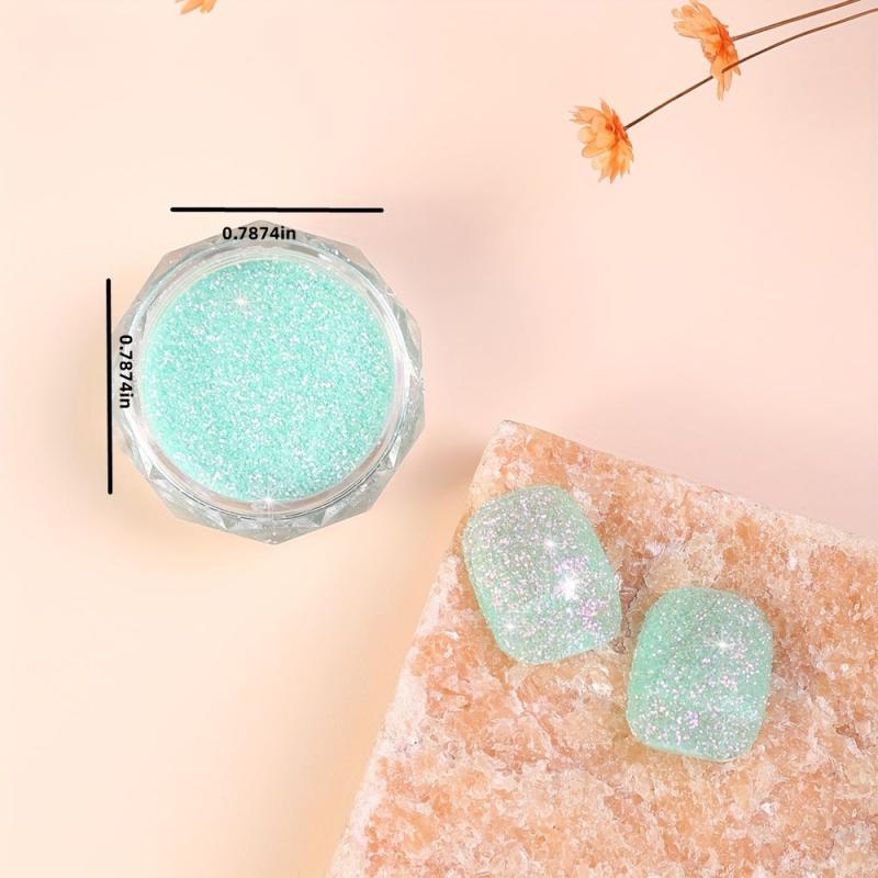 Luminous Nail Glitter Powder Dust Shining Sugar Effect Glitter Candy Coat