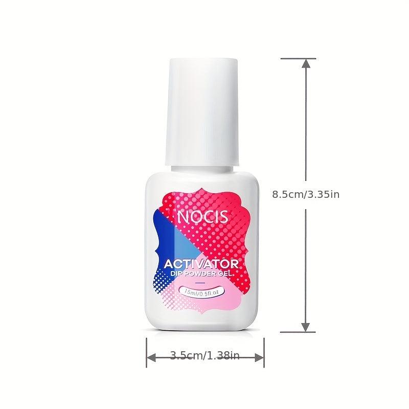 Dip Powder Liquid Set Base Top Coat with Activator for Nail Art Manicure