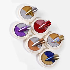 Metallic Mirror Powder Nail Art Glitter Bubble Effect Decoration
