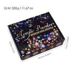 16pcs Acrylic Nail Powder Set 8 Colors Acrylic Powder Set With Acrylic Liquid