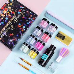 16pcs Acrylic Nail Powder Set 8 Colors Acrylic Powder Set With Acrylic Liquid