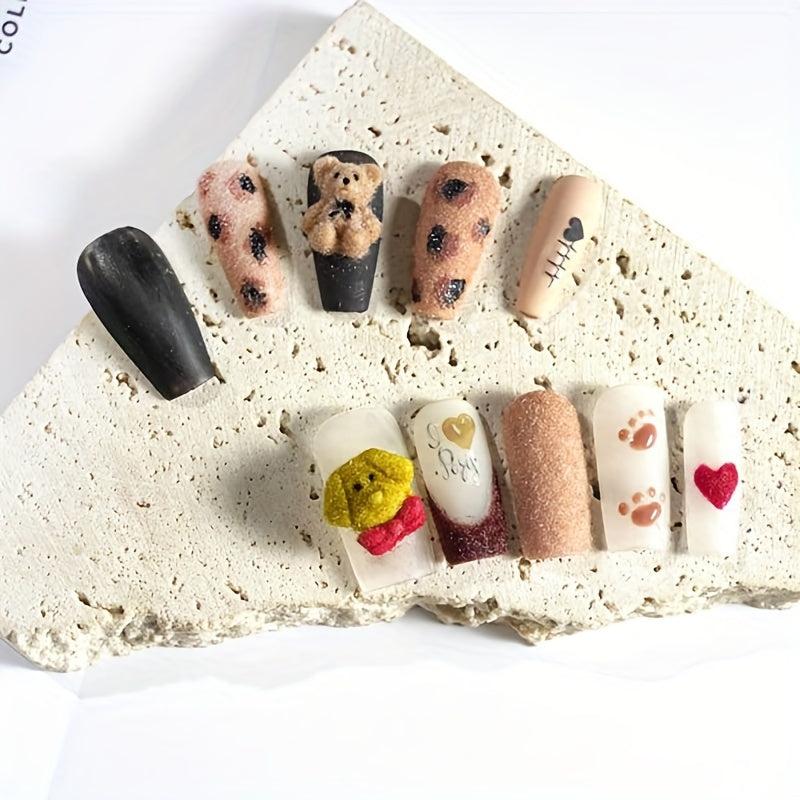 6 Colors Nail Glitter Powder Shining Sugar Effect Pink Green Dust Sand Powder