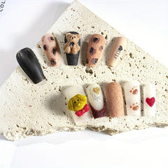 6 Colors Nail Glitter Powder Shining Sugar Effect Pink Green Dust Sand Powder