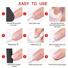 Fast Drying Dip Powder Set for Home and Salon Use