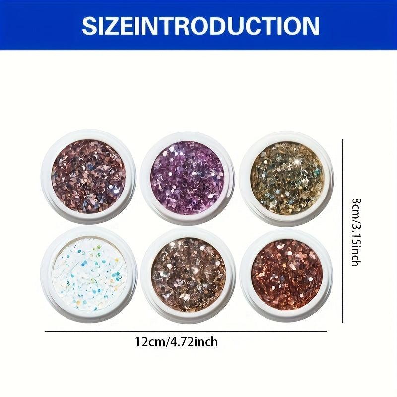 3D Sparkling Nail Glitter Powder - Nail Art Supplies