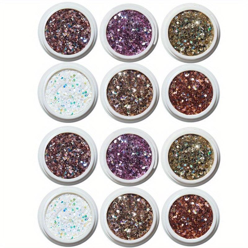 3D Sparkling Nail Glitter Powder - Nail Art Supplies