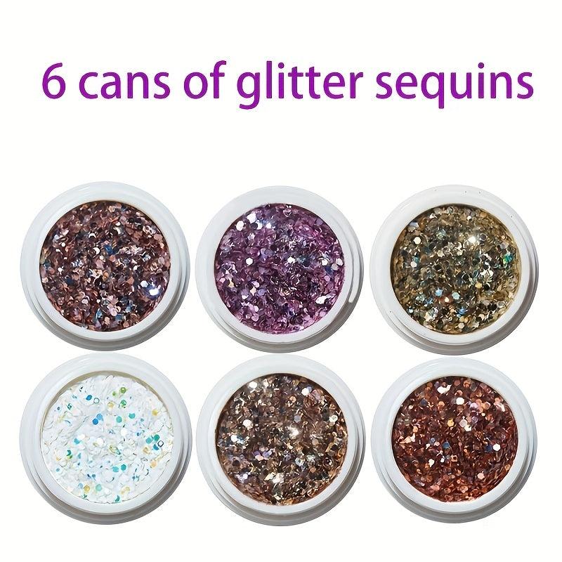 3D Sparkling Nail Glitter Powder - Nail Art Supplies