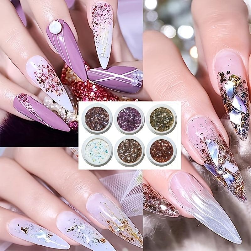 3D Sparkling Nail Glitter Powder - Nail Art Supplies
