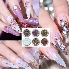 3D Sparkling Nail Glitter Powder - Nail Art Supplies