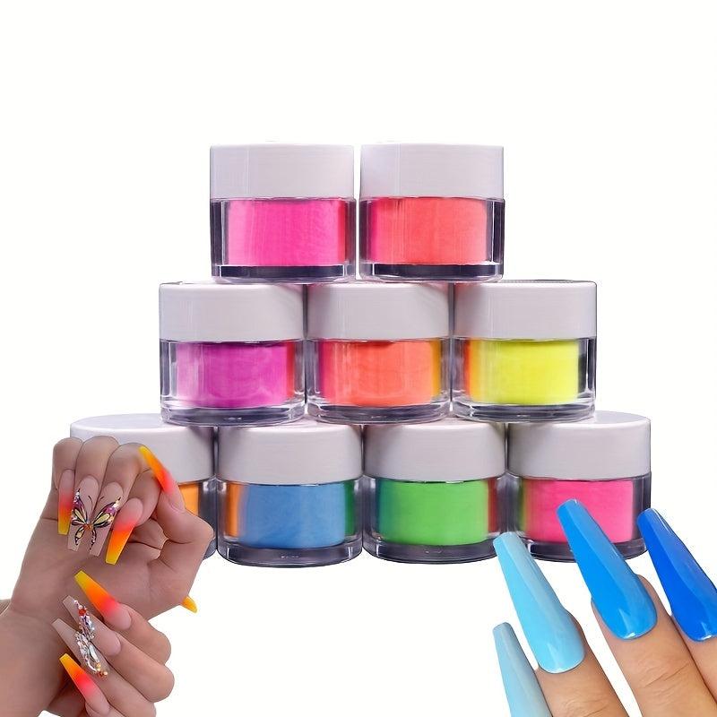 10ml Nail Dip Powder Fluorescent Crystal Carving Powder