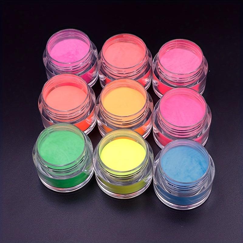 10ml Nail Dip Powder Fluorescent Crystal Carving Powder