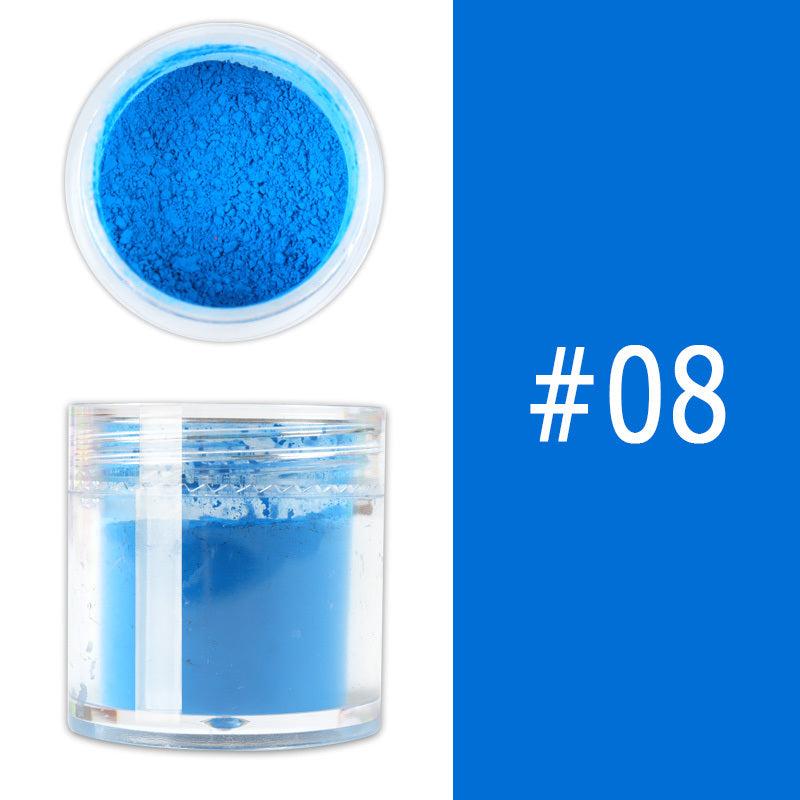 9 Colors Neon Pigment Powder for Nail Art DIY Fluorescent Glitter Dust